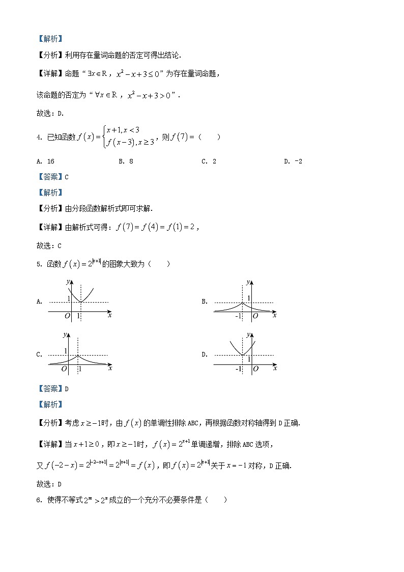 浙江省杭州地区含周边2025_2026学年高一数学上学期期中测试试题含解析第2页