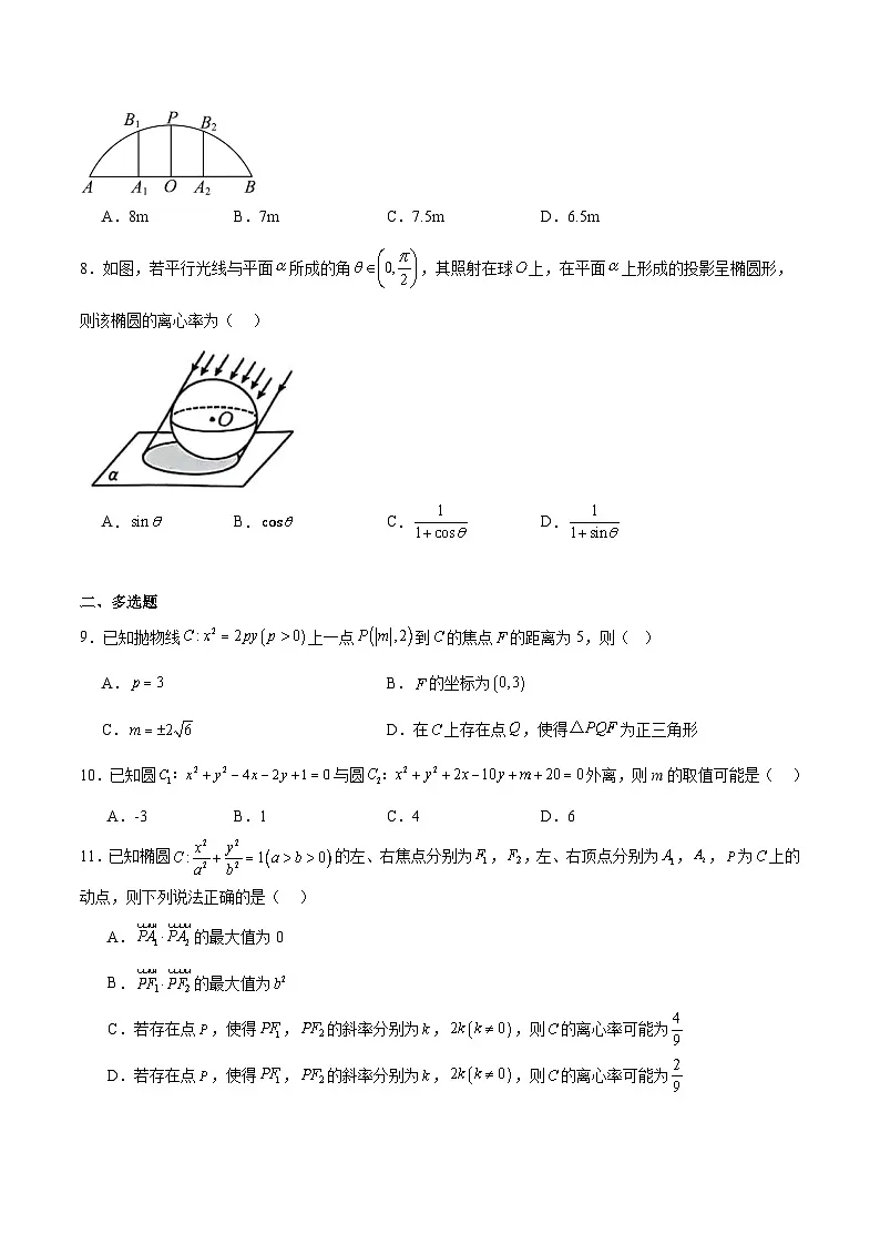 江西省部分校2025-2026学年高二上学期期中联考数学试题（Word版附解析）第2页