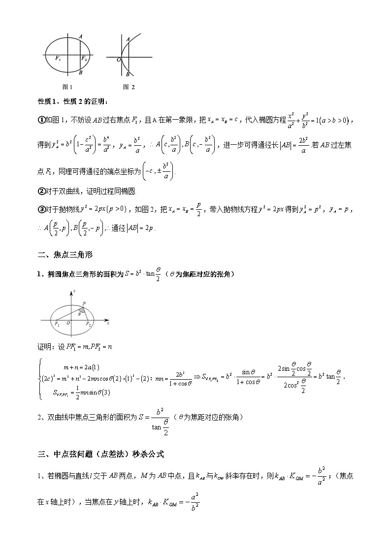 重难点培优06 利用二级结论秒杀圆锥曲线选填题（复习讲义）（全国通用）2026年高考数学一轮复习讲练测（解析版）-A4第2页