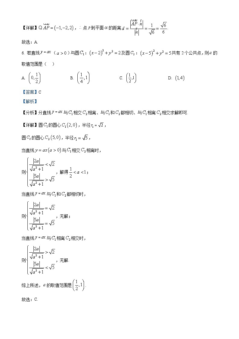 精品解析：江西省多校联考2025-2026学年高二上学期12月学情检测数学试题（解析版）第3页