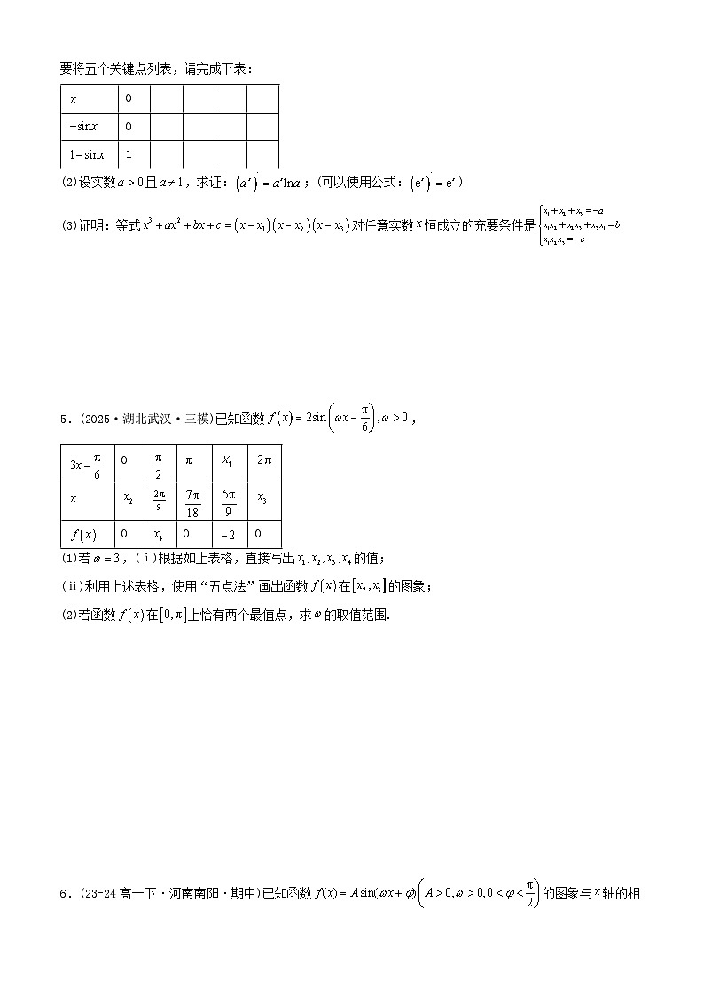 高考数学一轮讲义-三角函数图象与性质（题型清单）（原卷版）第3页