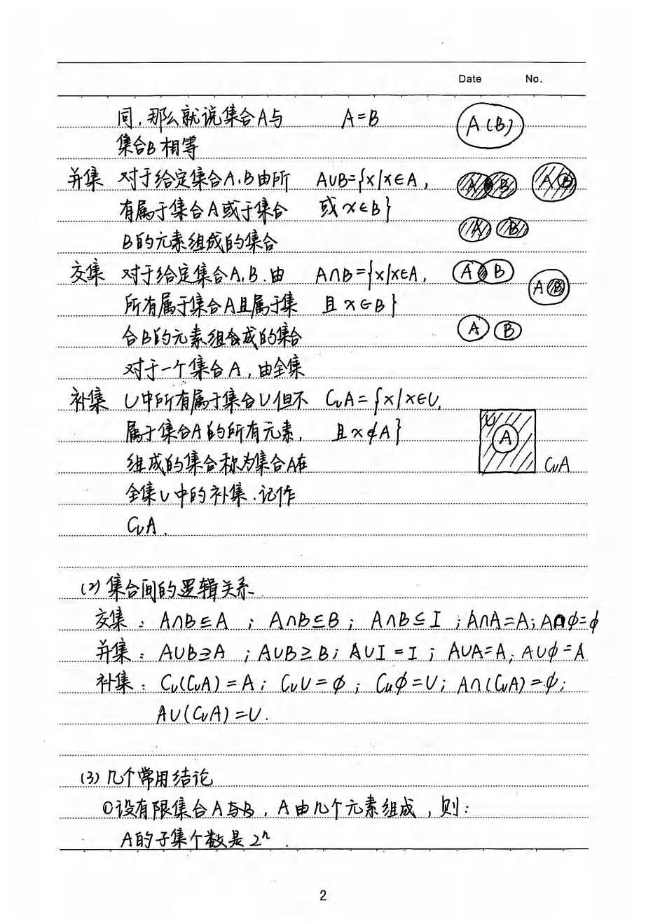 高考数学《学霸笔记》手写高清知识清单无水印版（共373页）第2页