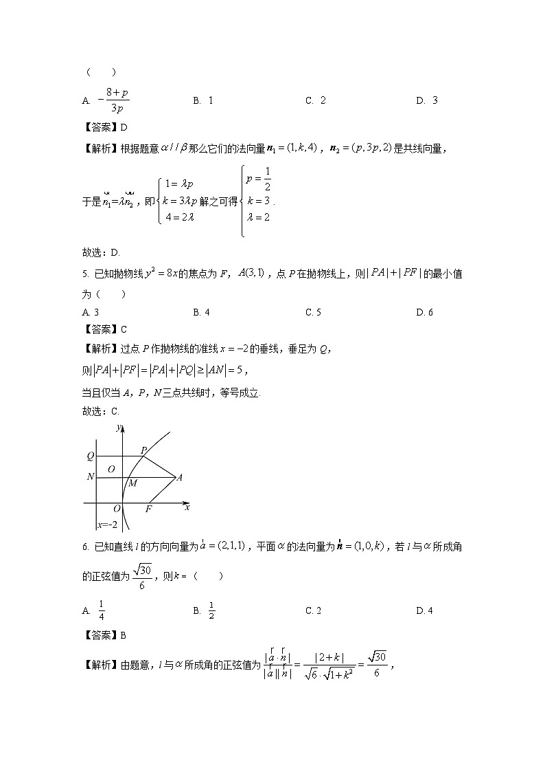 【数学】辽宁省铁岭市2025-2026学年高二上学期期末质量监测试题（解析版）第2页