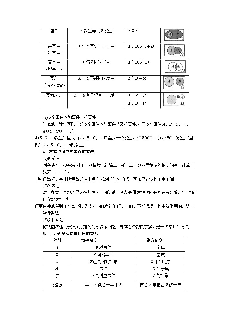 10.1 随机事件与概率 2025-2026高中数学必修二高一下同步复习讲义（原卷版）第2页