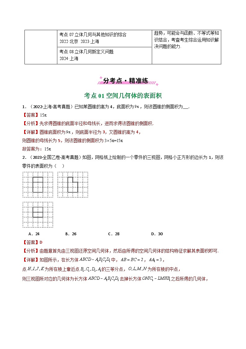 专题13 空间向量与立体几何（选填题）8种常见考法归类（解析版）第2页