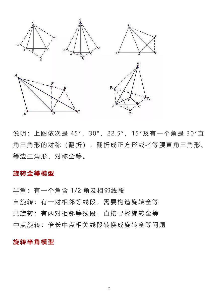 高中数学中的常用几何模型及构造方法大全知识清单（共12页）第2页