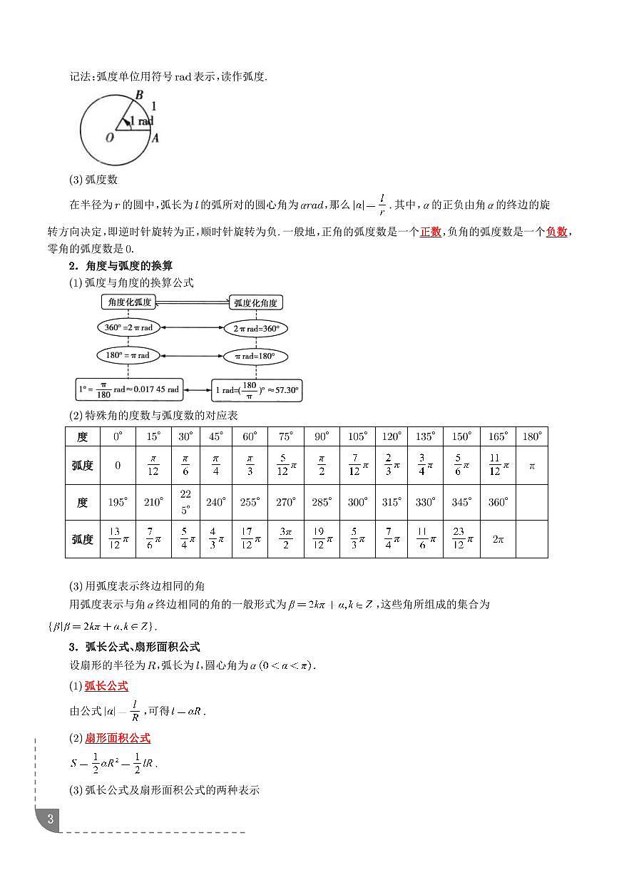 专题 三角函数（学生版）第3页
