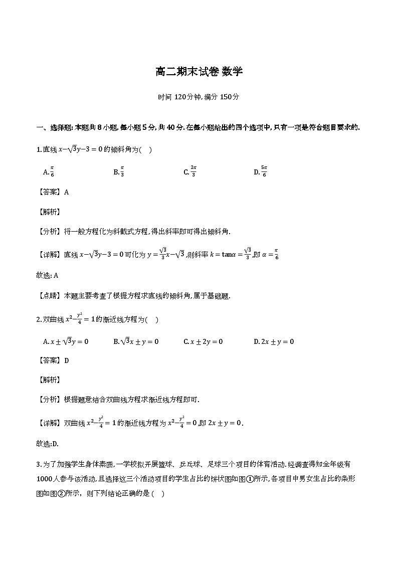 四川省成都市2025-2026学年高二上学期期末数学试题（解析）第1页