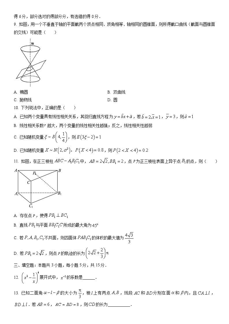 2025-2026学年山东日照市高二上学期期末考试数学试卷（学生版）第2页