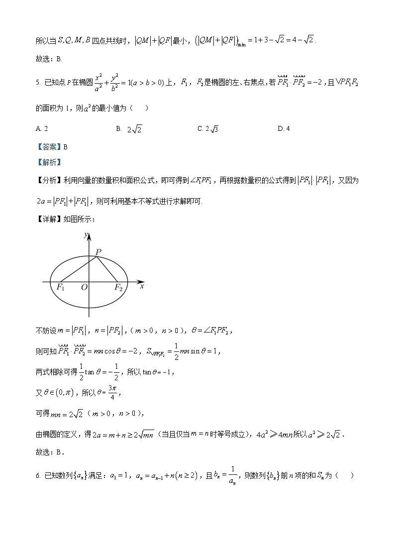 精品解析：湖北省武昌实验中学2025-2026学年度上学期期末检测高二数学试题（解析版）第3页