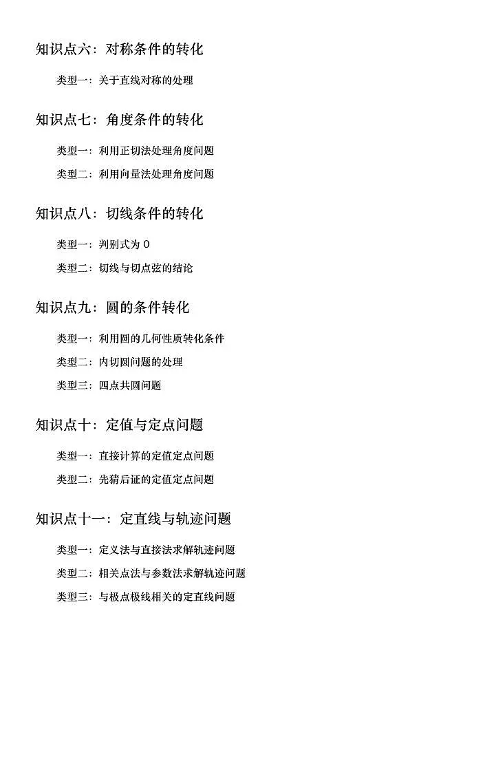 高考数学解析几何就是这11大类典型题型知识清单（共32页）第2页