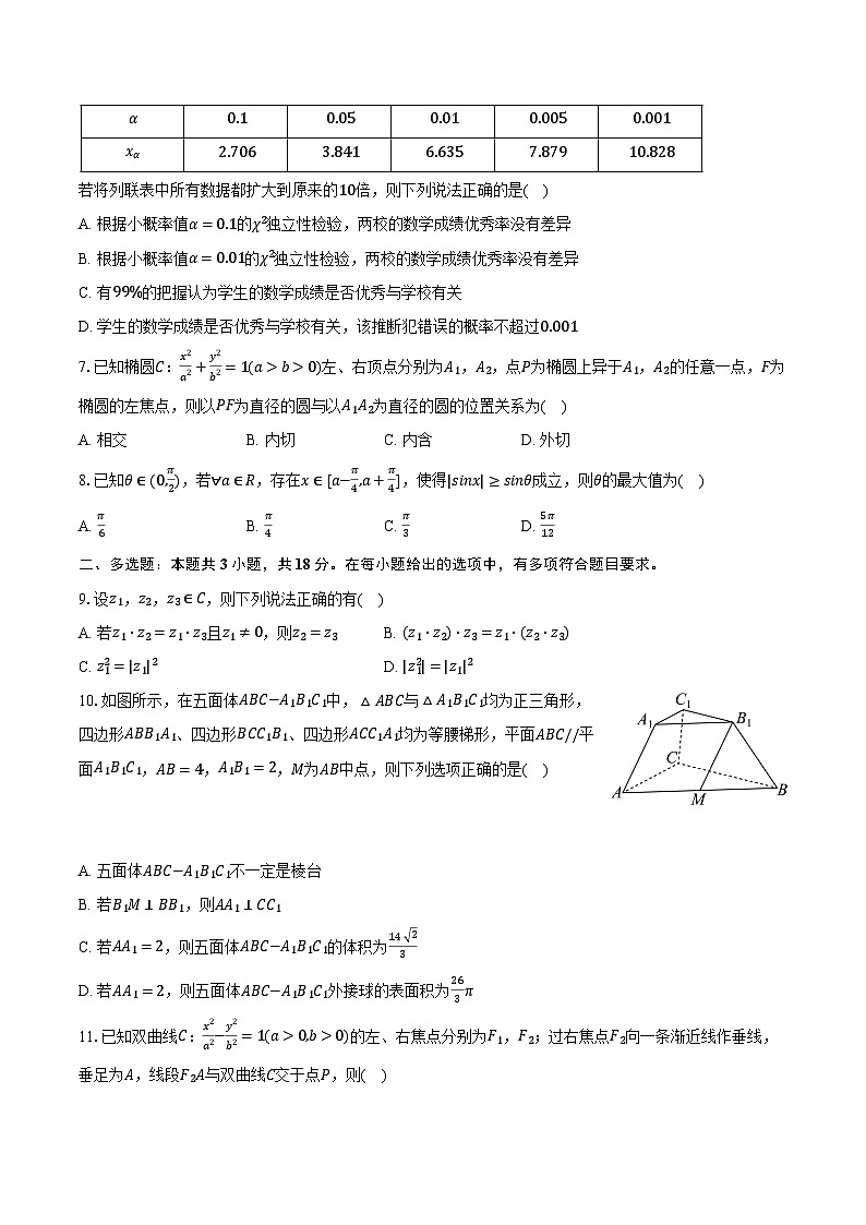 2025-2026学年河南省新未来高三（上）期末数学试卷（含解析）第2页