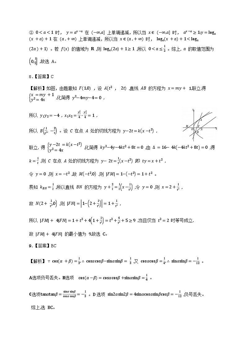 2026届海南省海口市高考数学自编模拟卷1参考答案第2页