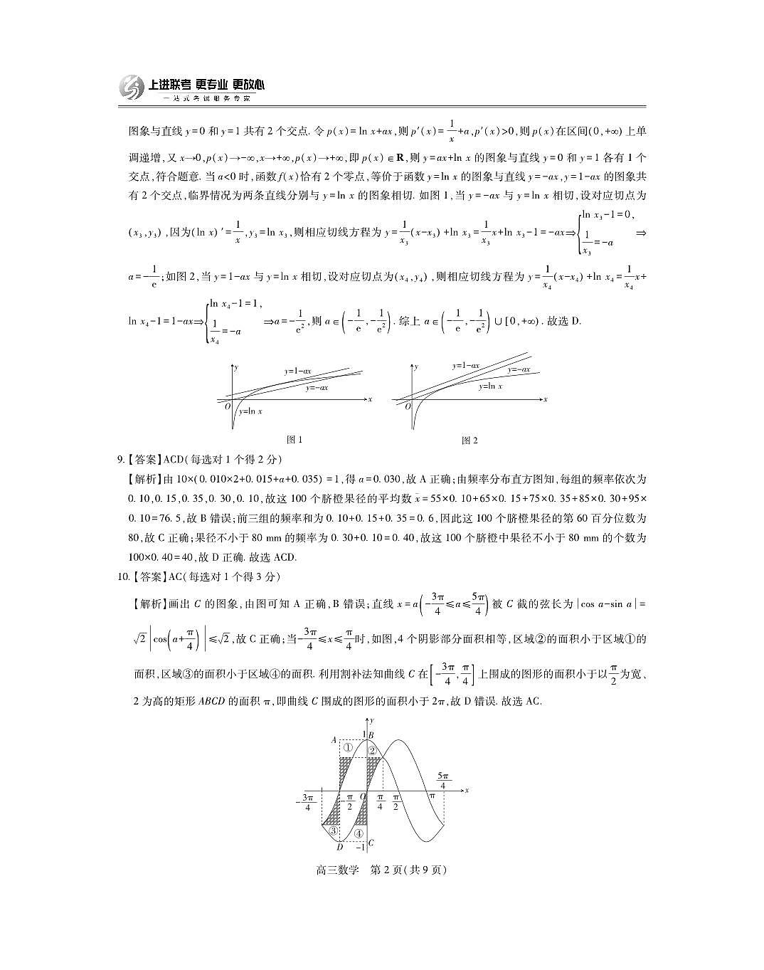 25届4月江西高三联考·数学答案第2页