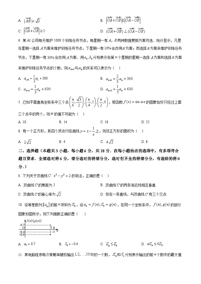 湖南省株洲市2025-2026学年高三上学期教学质量统一检测数学试题 Word版无答案第2页
