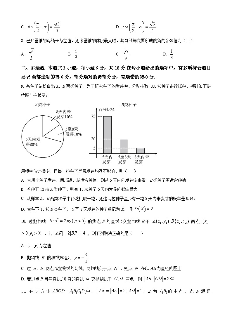 四川省合江县马街中学2026届高三下学期开学检测数学试题（原卷版）第2页