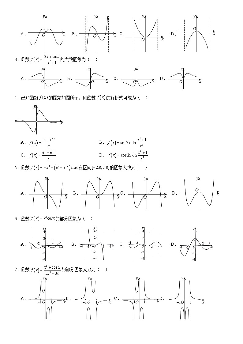 2026年高考数学二轮专题复习05 函数的图象与方程 (八大考点）（原卷版）第2页