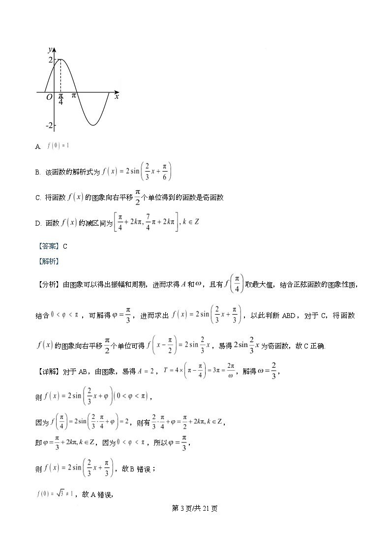 湖北武汉外国语学校2025-2026学年高一上学期期末考试数学试题 Word版含解析第3页