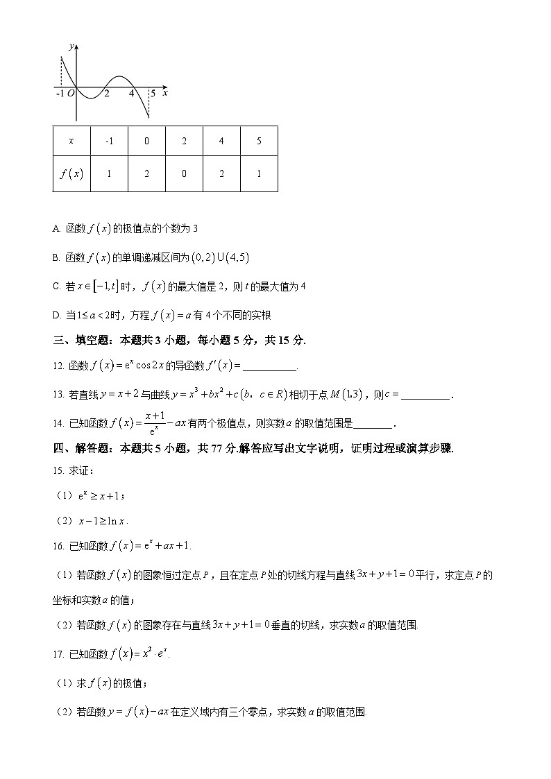 广东省东莞市翰林实验学校高二下学期3月月考数学试题-A4第3页