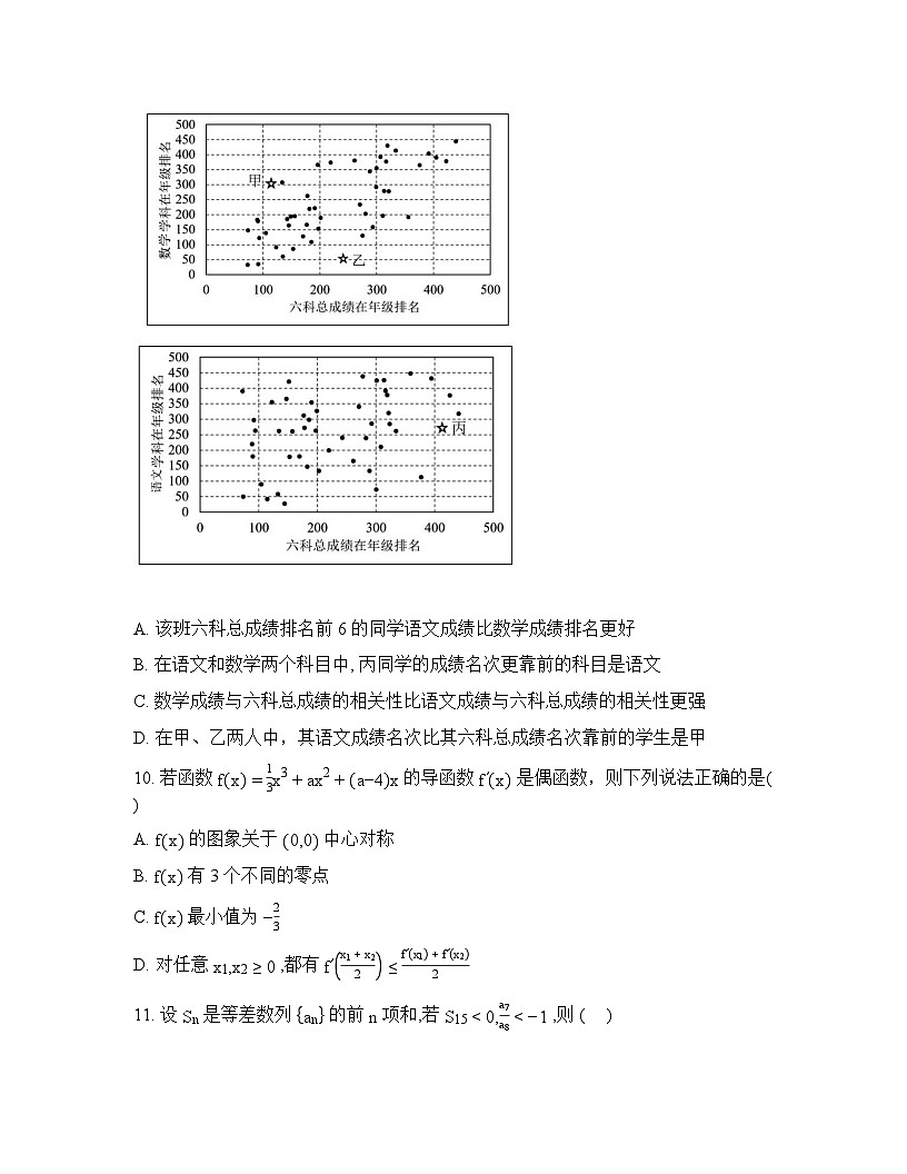 河北张家口市第一中学2025-2026学年第二学期高二开学检测数学试卷含答案第3页