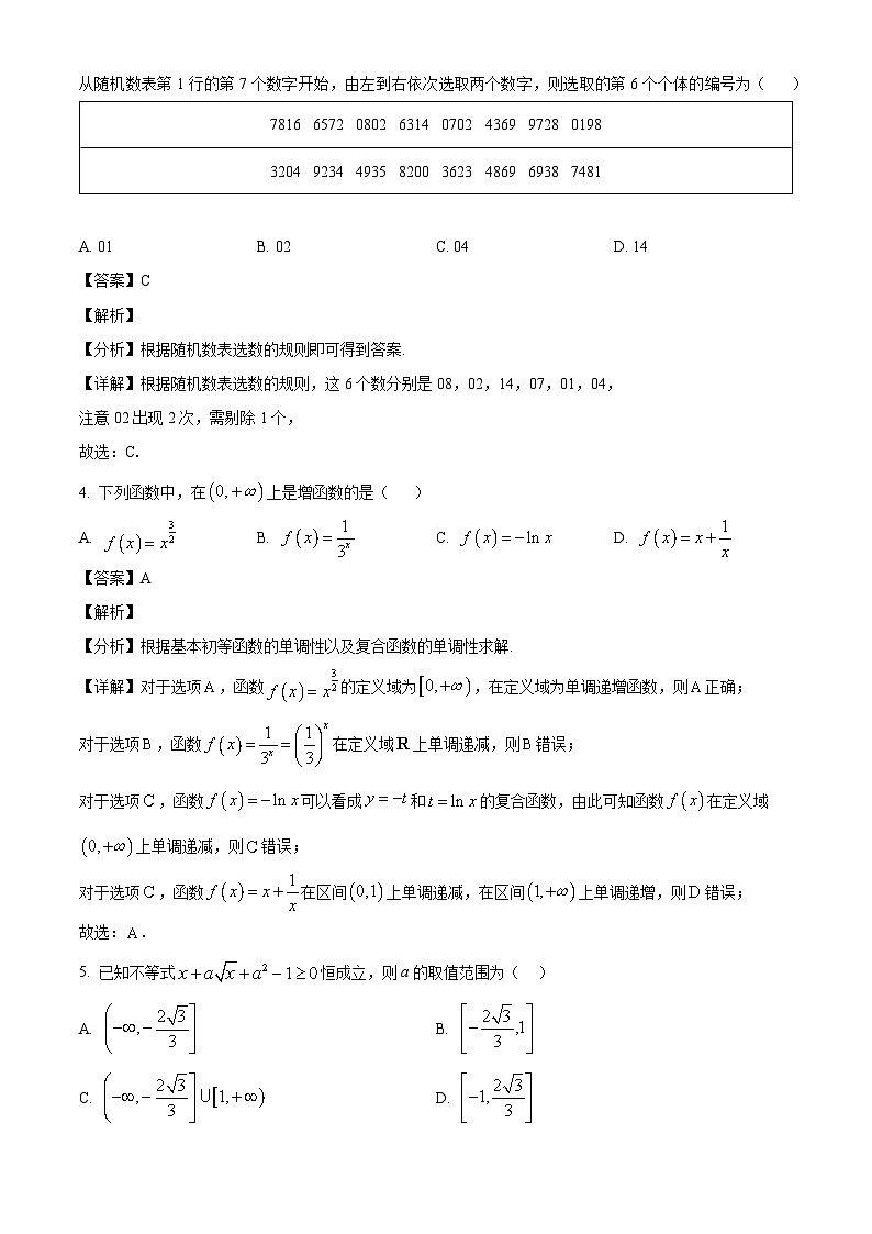 精品解析：辽宁省实验中学2025-2026学年高一下学期学期初考试数学试题（解析版）第2页
