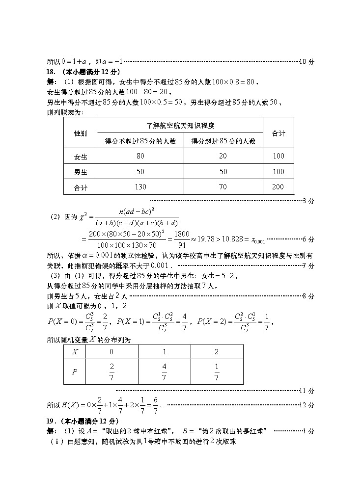 山东省青岛地区2021-2022学年高二下学期期中考试数学试题 附答案第2页