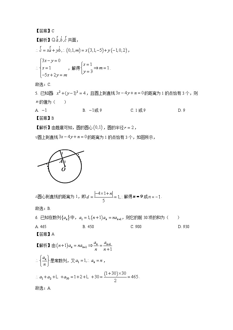 【数学】安徽省部分地区2025-2026学年高二上学期期末过程性学科素质评价试题（解析版）第2页