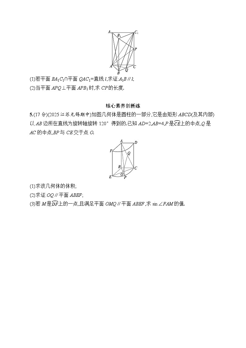 2026高考总复习优化设计二轮数学专题练习_专题突破练10　空间位置关系的判断与证明（含解析）第2页