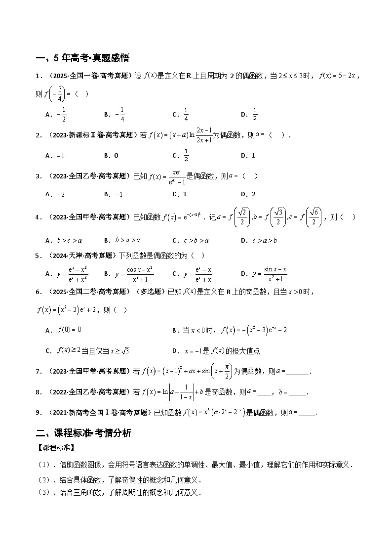 专题2.2 函数的基本性质的灵活应用（单调性、奇偶性、对称性、周期性）（八类核心考点精讲）解析版第2页