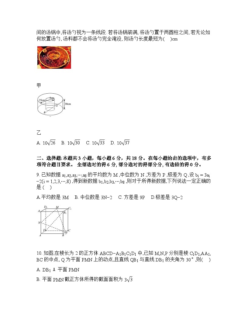 成都石室中学2025-2026学年下学期高三高考二模数学试卷含答案第2页