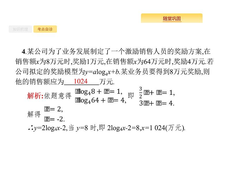 2020版高考数学北师大版（理）一轮复习课件：2.9 函数模型及其应用08