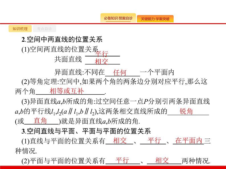 2020北师大版高考数学（文）一轮复习课件：第八章 立体几何 8.303