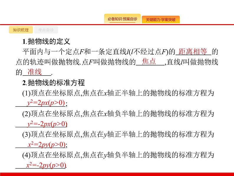 2020北师大版高考数学（文）一轮复习课件：第九章 解析几何 9.702