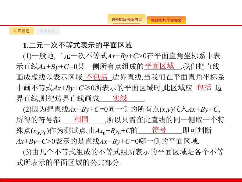 2020北师大版高考数学（文）一轮复习课件：第七章 不等式、推理与证明 7.102