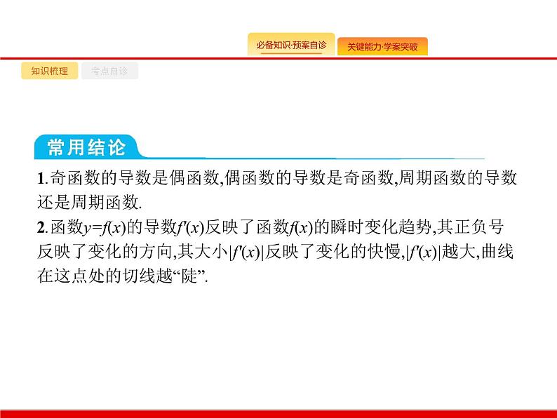 2020北师大版高考数学（文）一轮复习课件：第三章 导数及其应用 3.106