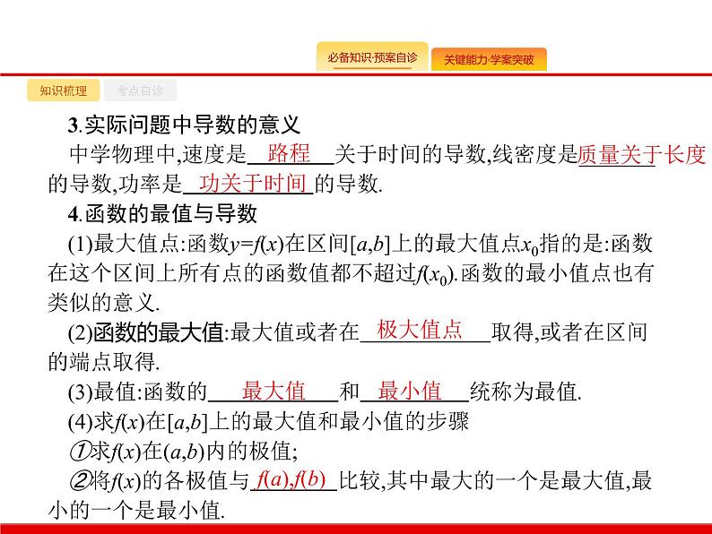 2020北师大版高考数学（文）一轮复习课件：第三章 导数及其应用 3.204