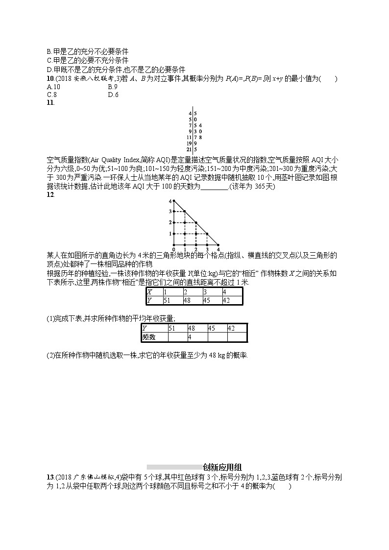 2020北师大版高考数学（文）一轮复习课时训练51：第十一章 概率第2页