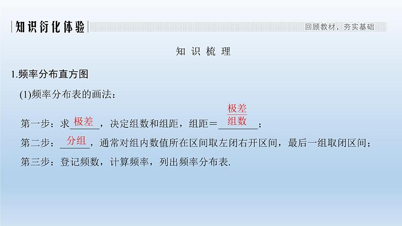 北师大版版数学（理）高考一轮复习课件：第十章 第2节 统计图表、数据的数字特征、用样本估计总体02