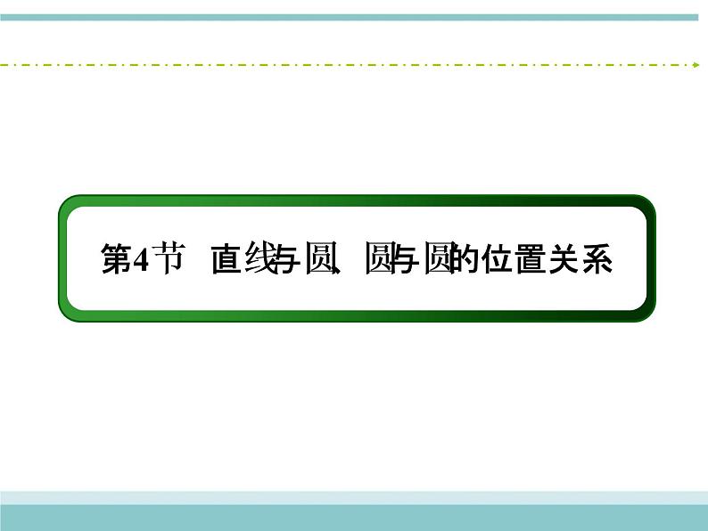 人教版数学（理）高考复习：8.4《直线与圆、圆与圆的位置关系》课件第2页