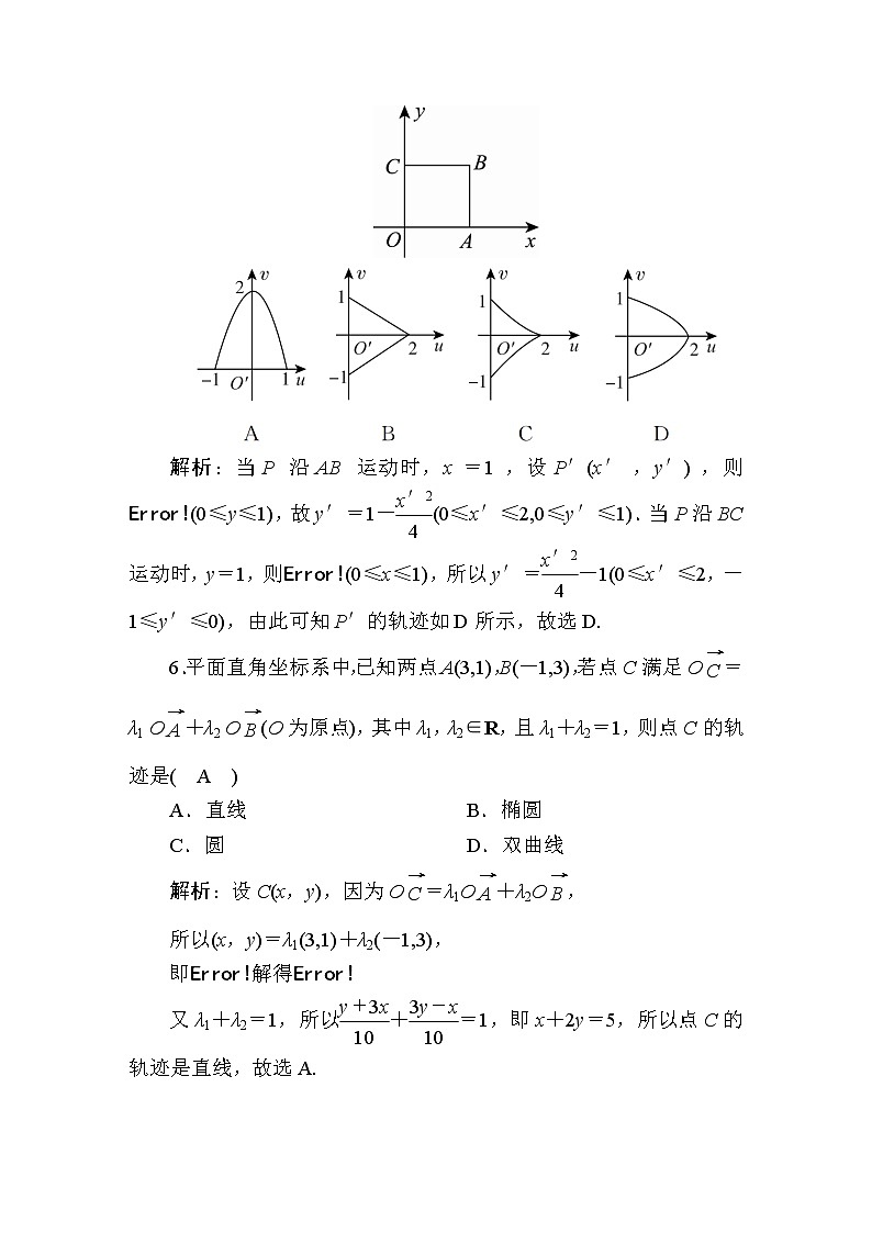 同步练习56　曲线与方程03