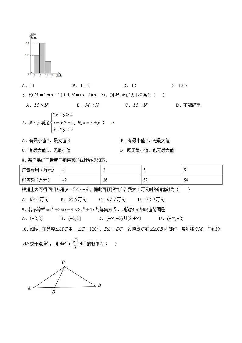 2020-2021高一期末复习原创综合测试卷（一）-备战期末考试高一下学期数学期末原创精品（原卷版）第2页
