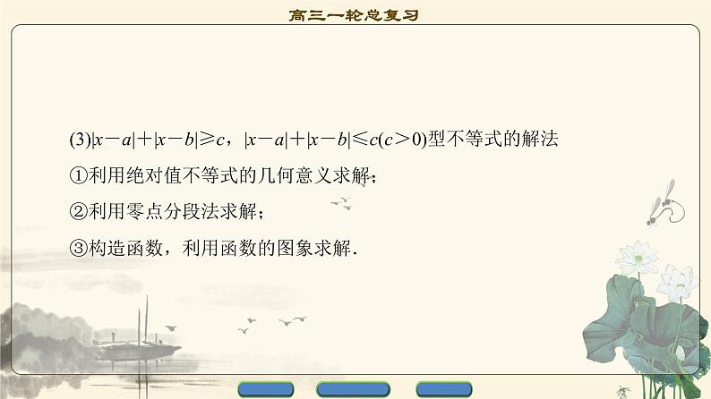 1.2021届高考数学（文）大一轮复习（课件 教师用书 课时分层训练）_选修4-5　不等式选讲 （6份打包）05