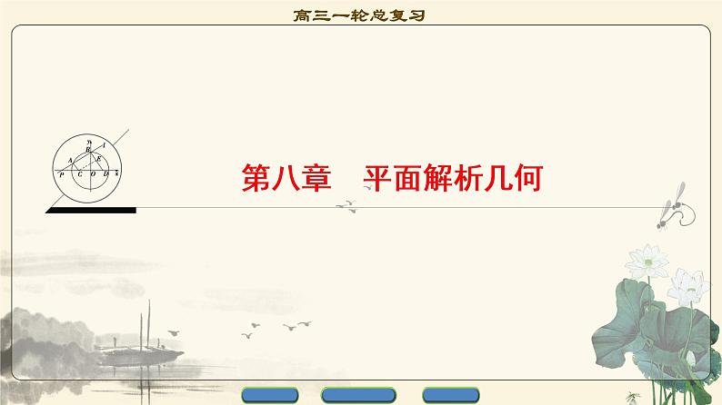 4.2021届高考数学（文）大一轮复习（课件 教师用书 课时分层训练）_第八章　平面解析几何 （22份打包）01