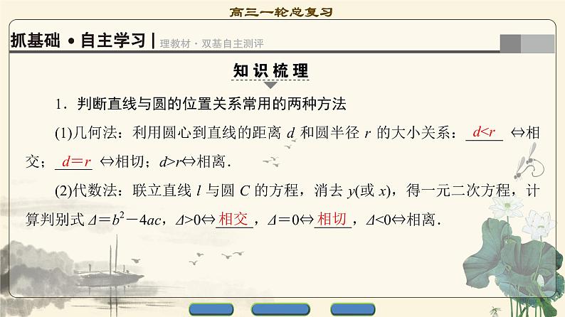 4.2021届高考数学（文）大一轮复习（课件 教师用书 课时分层训练）_第八章　平面解析几何 （22份打包）03