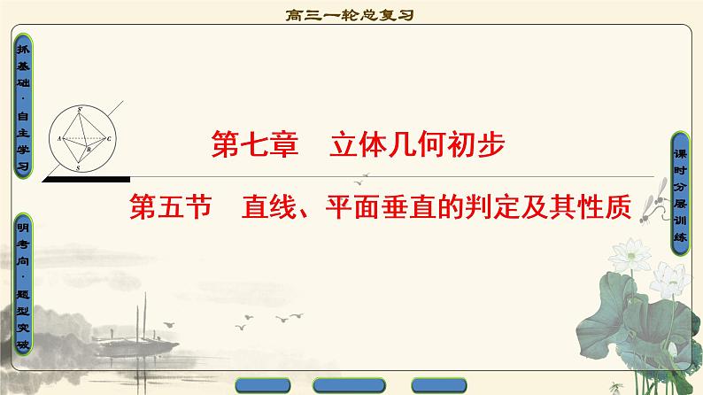 5.2021届高考数学（文）大一轮复习（课件 教师用书 课时分层训练）_第七章　立体几何初步 （16份打包）01