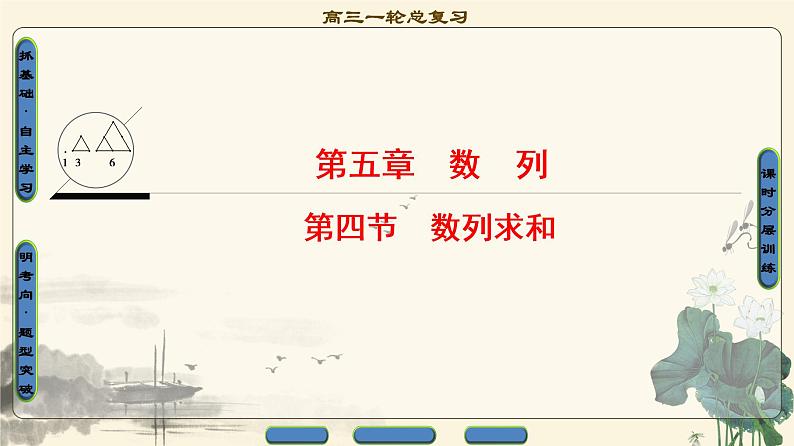7.2021届高考数学（文）大一轮复习（课件 教师用书 课时分层训练）_第五章　数　列 （13份打包）01