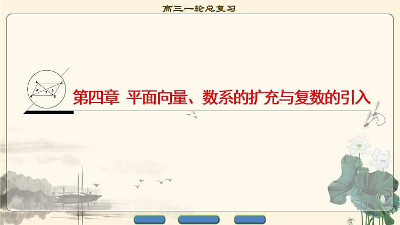 8.2021届高考数学（文）大一轮复习（课件 教师用书 课时分层训练）_第四章 平面向量、数系的扩充与复数的引入 （13份打包）01