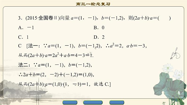 8.2021届高考数学（文）大一轮复习（课件 教师用书 课时分层训练）_第四章 平面向量、数系的扩充与复数的引入 （13份打包）07