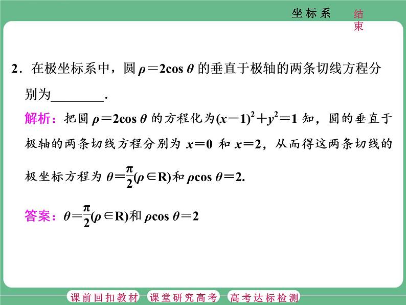 2.2021年高考数学（理）总复习（高考研究课件 高考达标检测 教师用书）选修4—4  坐标系与参数方程 （5份打包）08