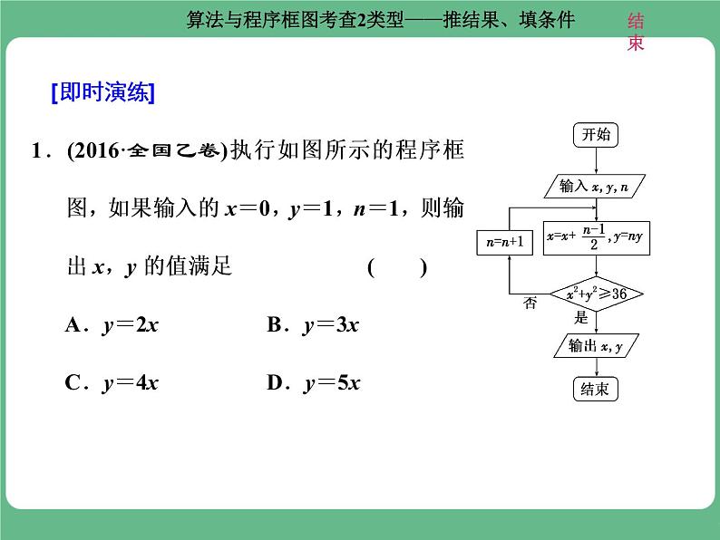 3.2021年高考数学（理）总复习（高考研究课件 高考达标检测 教师用书）第十九单元  算法初步、复数、推理与证明 （10份打包）05